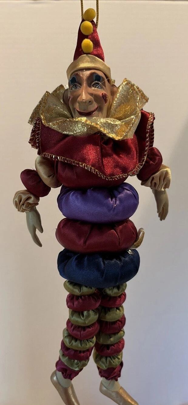 Katherine's Collection Wayne Kleski Clown Jester Ornament EUC